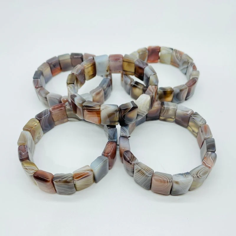 High Quality Stripe Agate Square Bracelet Wholesale - Image 3