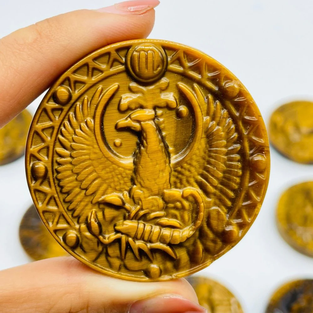 High Quality Tiger Eye Twelve Constellations Carving Wholesale - Image 11