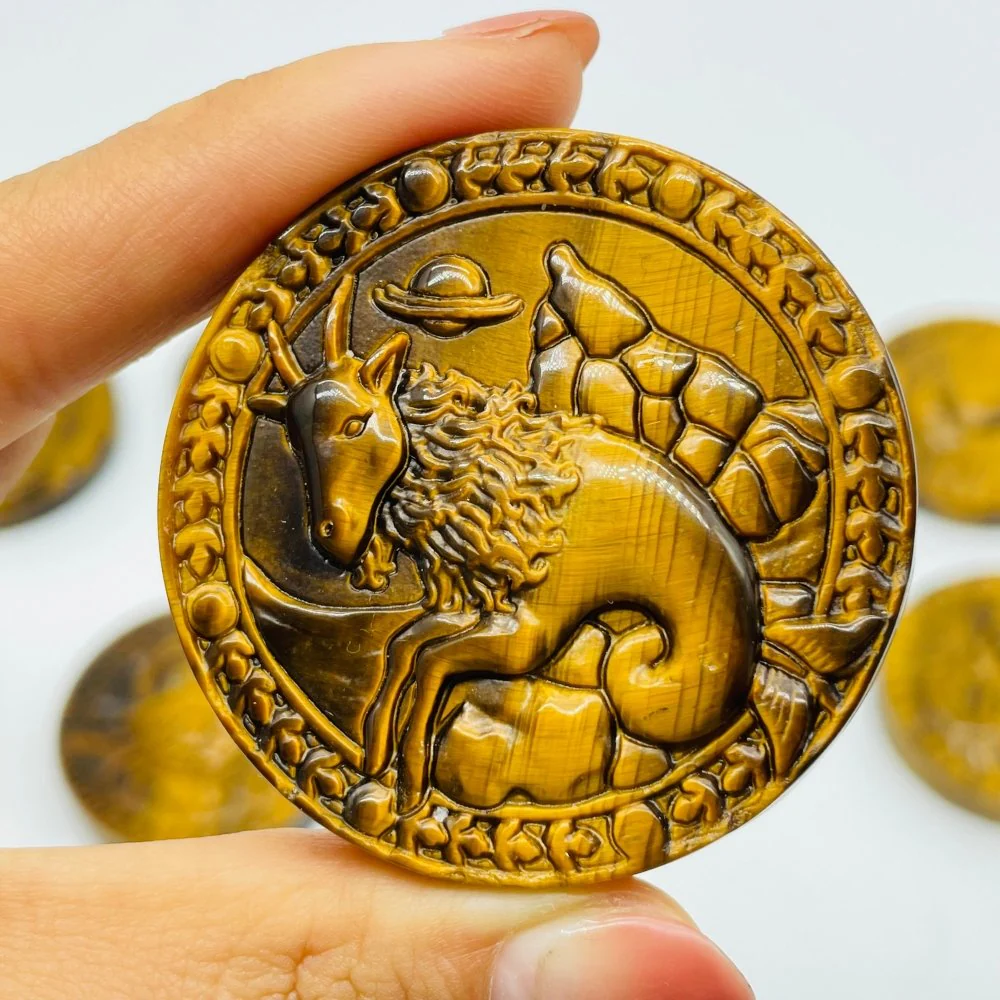 High Quality Tiger Eye Twelve Constellations Carving Wholesale - Image 13