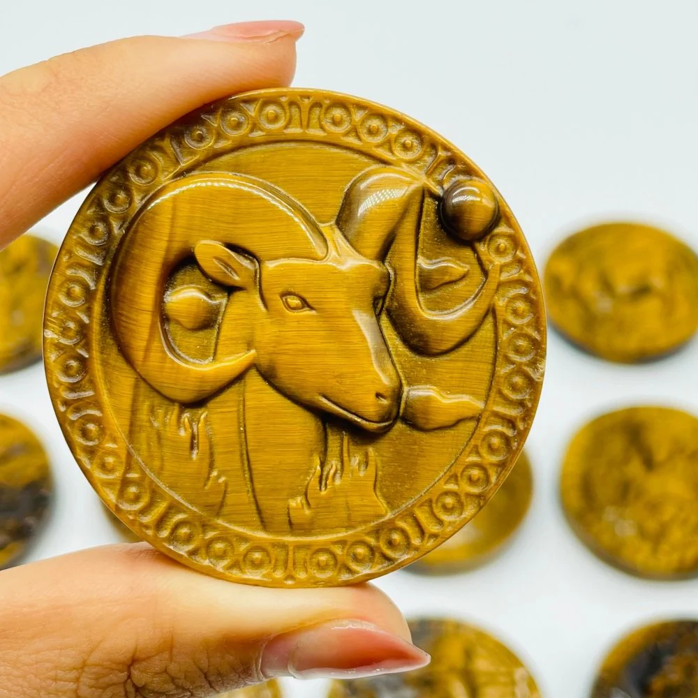 High Quality Tiger Eye Twelve Constellations Carving Wholesale - Image 4