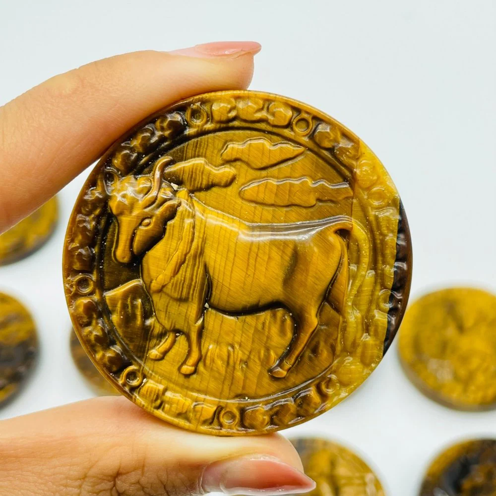 High Quality Tiger Eye Twelve Constellations Carving Wholesale - Image 5