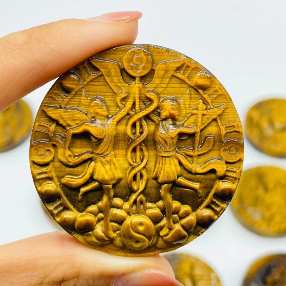 High Quality Tiger Eye Twelve Constellations Carving Wholesale - Image 6