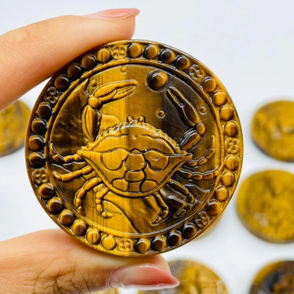High Quality Tiger Eye Twelve Constellations Carving Wholesale - Image 7