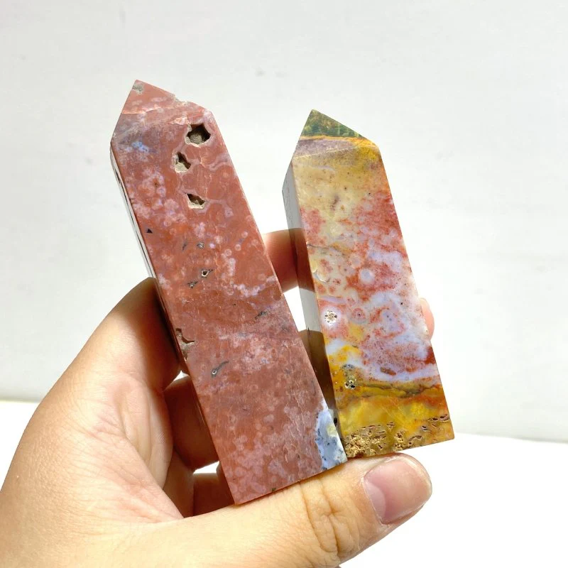 22 Pieces 8th Vein Ocean Jasper Tower - Image 8