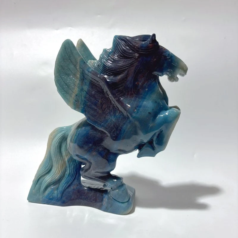 Beautiful Large Trolleite Pegasus Carving - Image 2