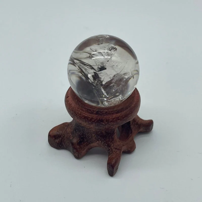 High Quality Enhydro Quartz Sphere With Moving Bubble - Image 3