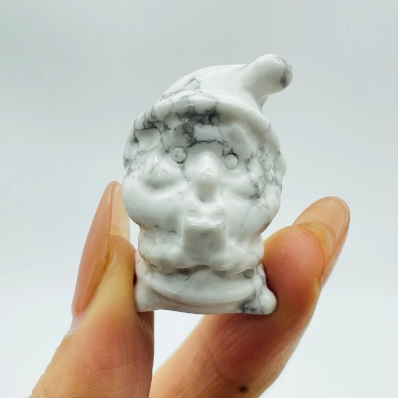 46 Pieces Howlite Christmas Santa Claus Carving Clearance(defective) - Image 4