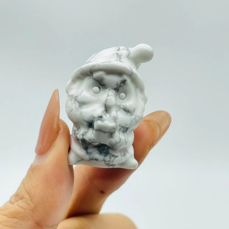 46 Pieces Howlite Christmas Santa Claus Carving Clearance(defective) - Image 5