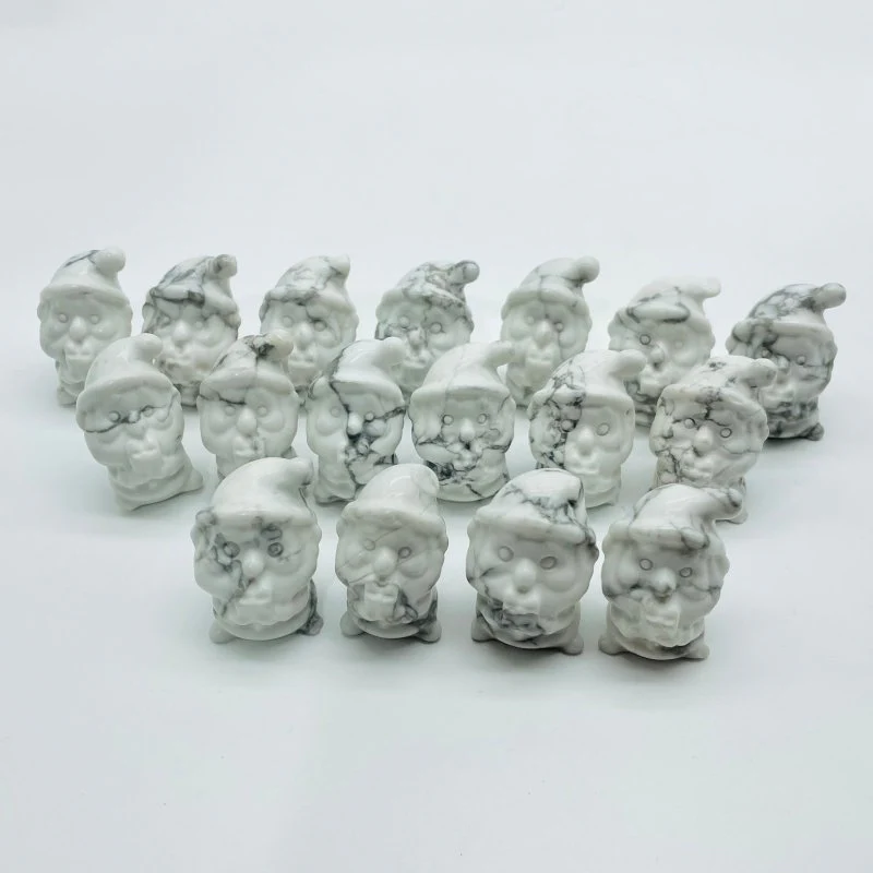 46 Pieces Howlite Christmas Santa Claus Carving Clearance(defective) - Image 8