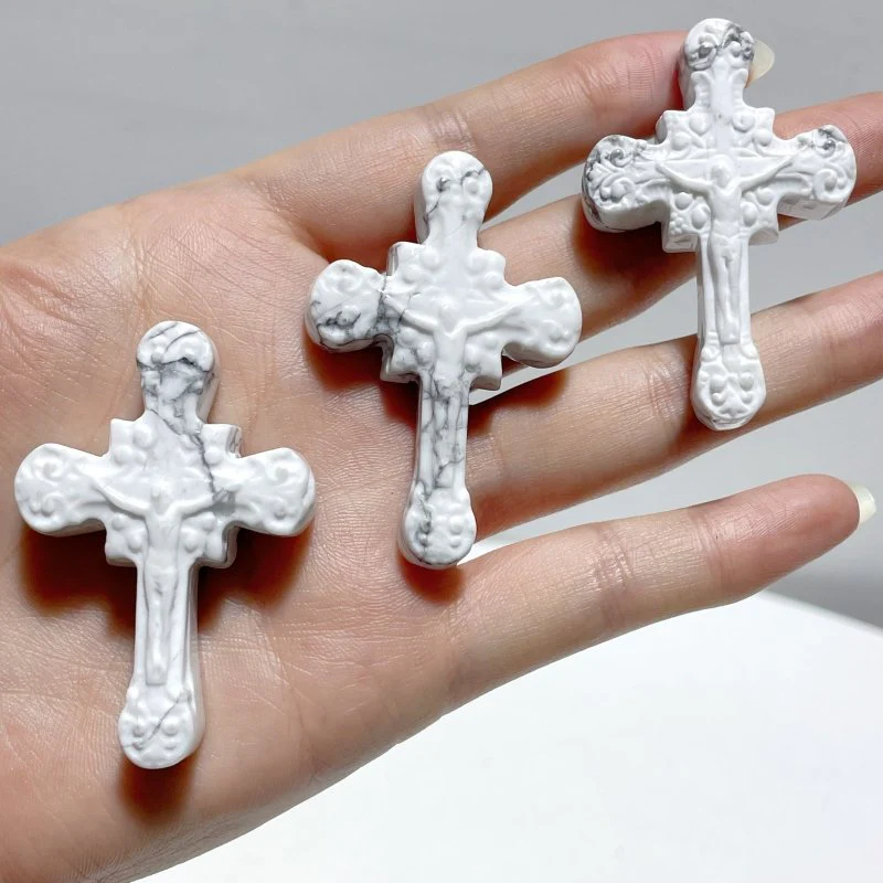 Howlite Crucifixion of Jesus Carving Wholesale - Image 3