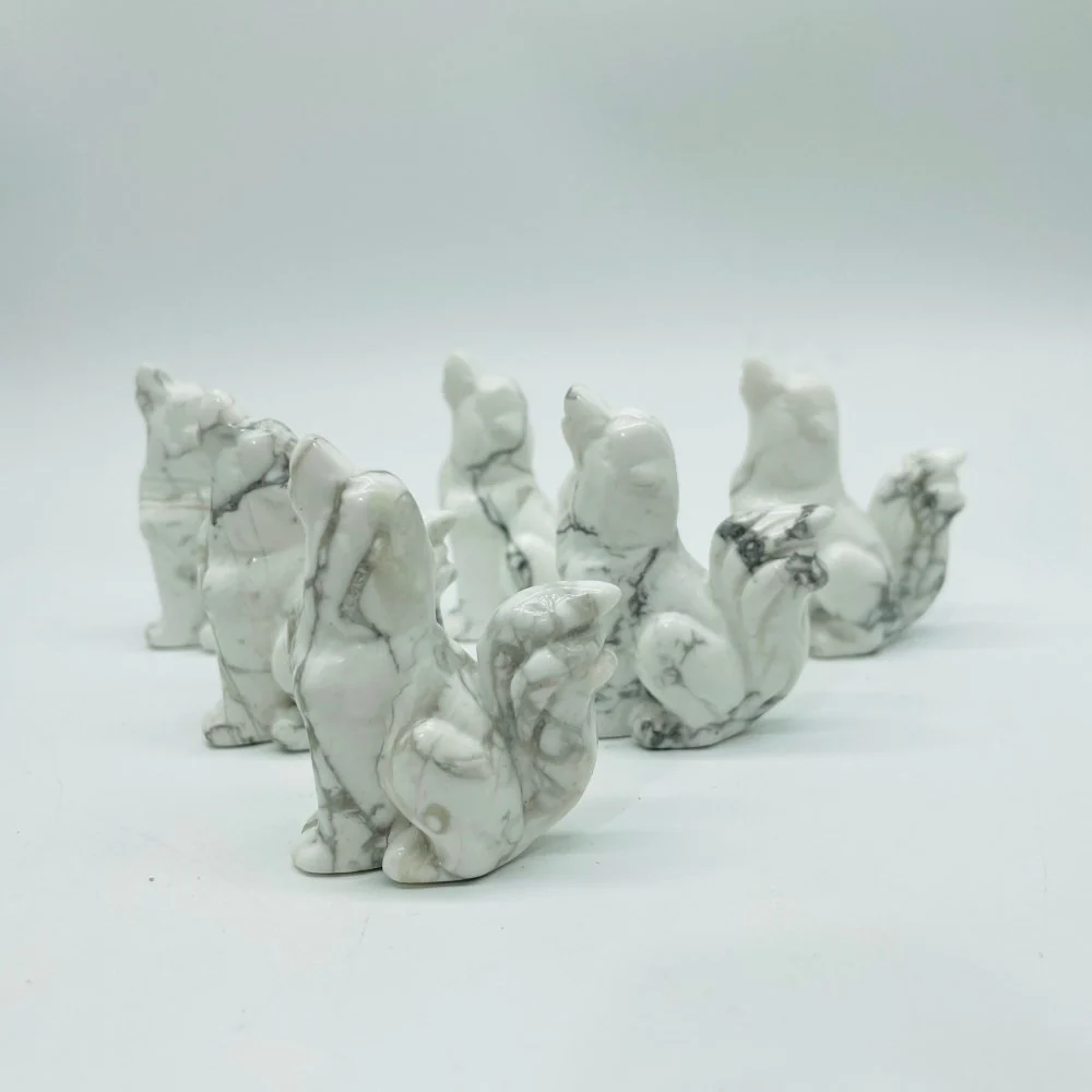 Howlite Cute Dog Carving Wholesale - Image 2