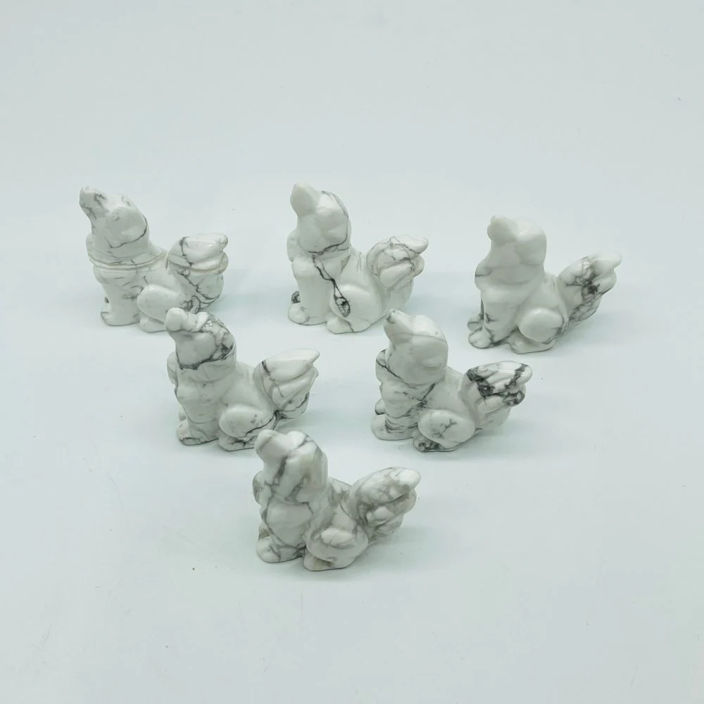 Howlite Cute Dog Carving Wholesale - Image 3