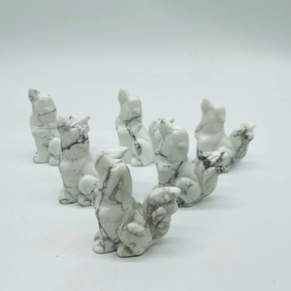 Howlite Cute Dog Carving Wholesale - Image 4