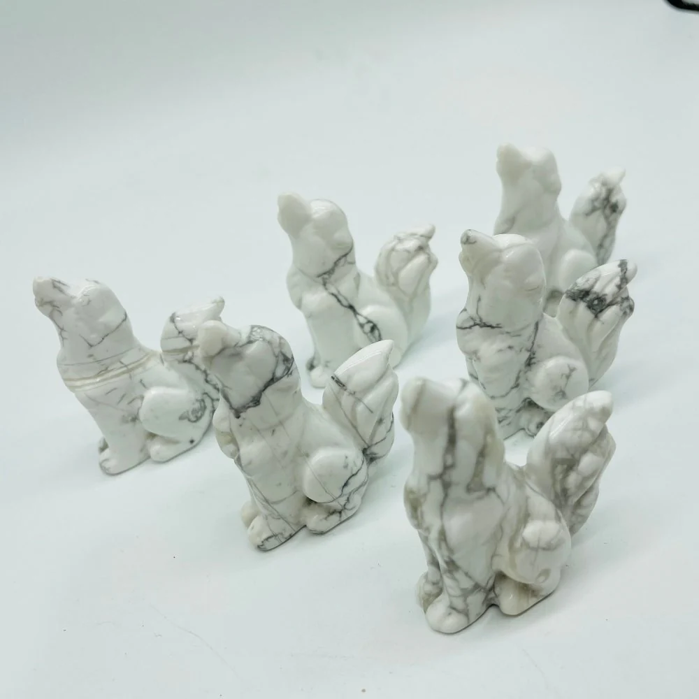 Howlite Cute Dog Carving Wholesale - Image 5