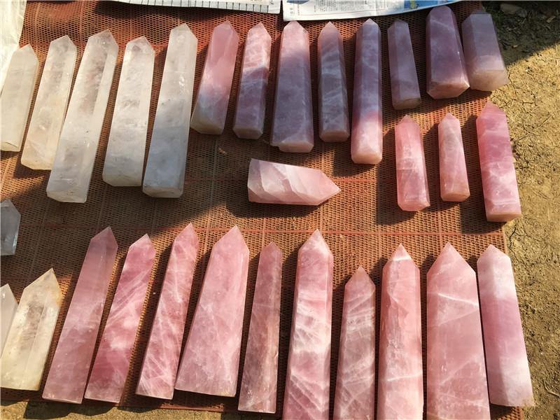 Large Rose Quartz Tower Point Wholesale - Image 3