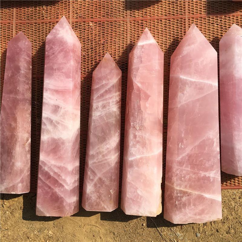 Large Rose Quartz Tower Point Wholesale - Image 4