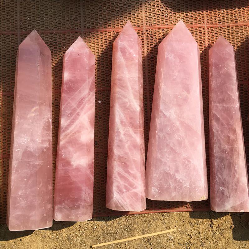Large Rose Quartz Tower Point Wholesale - Image 6
