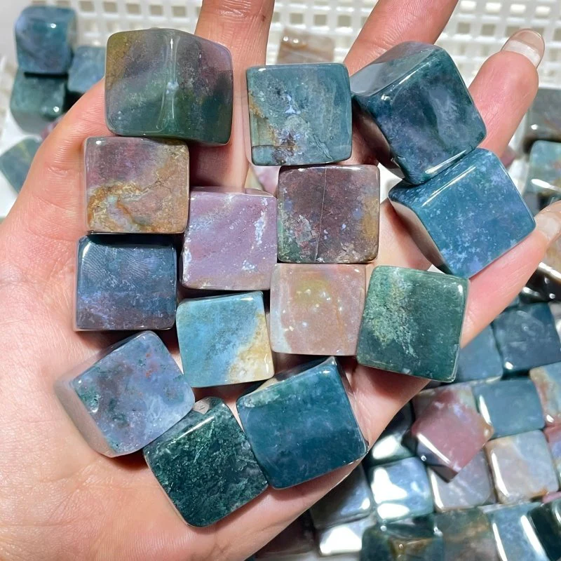 India Agate Cube Tumbled Wholesale - Image 2