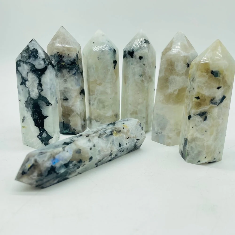 Natural Rainbow Moonstone Tower Points Wholesale - Image 4
