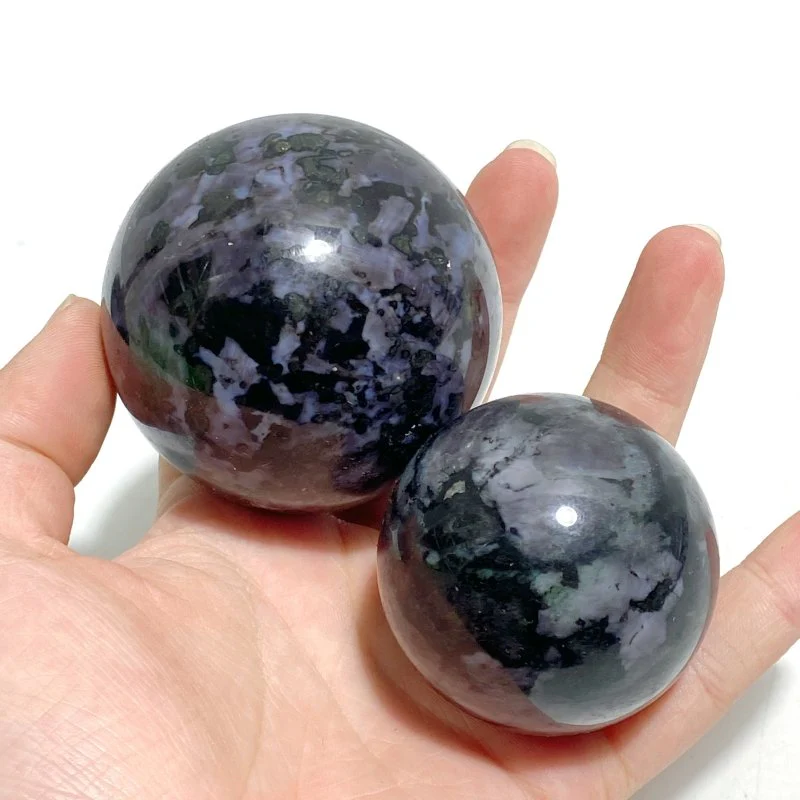 Indigo Gabbro Stone Sphere Ball Wholesale - Image 4