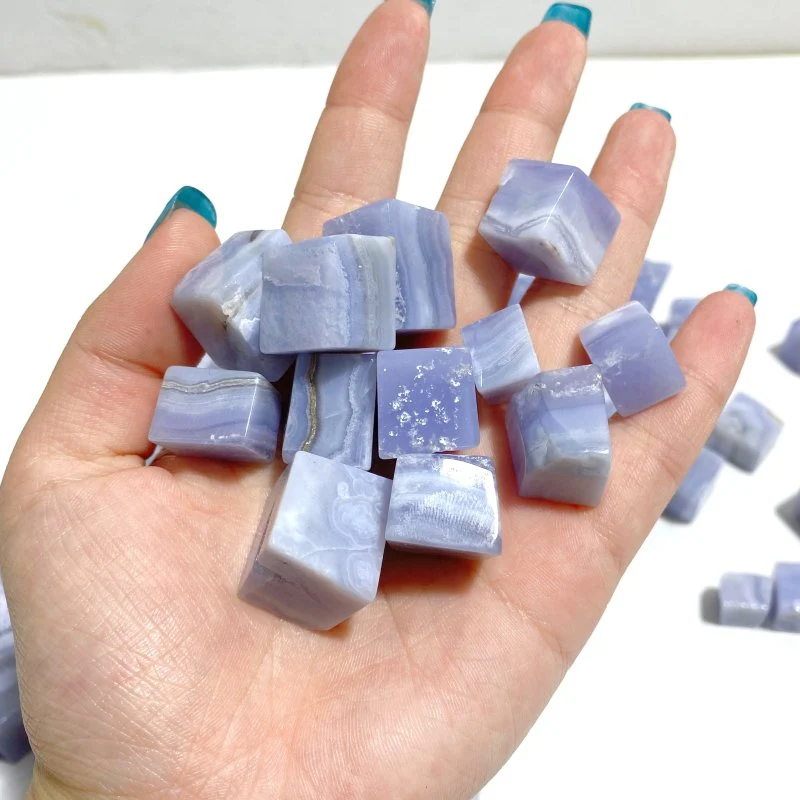 Irregular Blue Lace Agate Cube Wholesale - Image 3