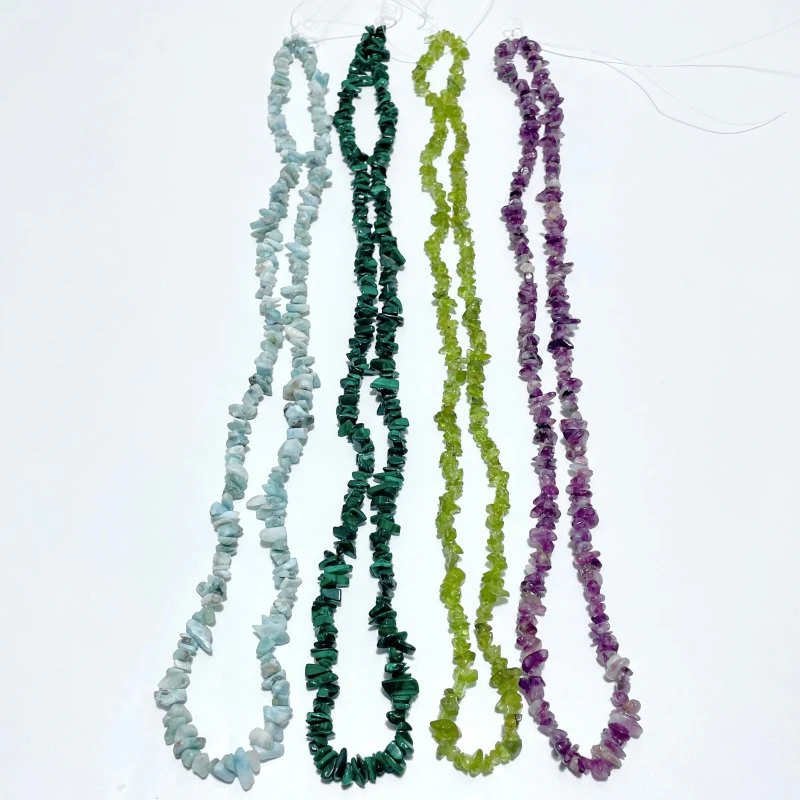 Irregular Crystal Chips Stone DIY Larimar Malachite Wholesale Loose Beads #1 - Image 11