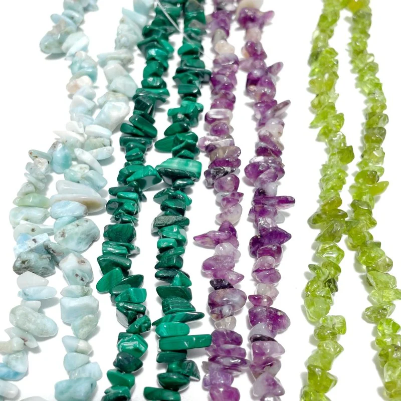 Irregular Crystal Chips Stone DIY Larimar Malachite Wholesale Loose Beads #1 - Image 2