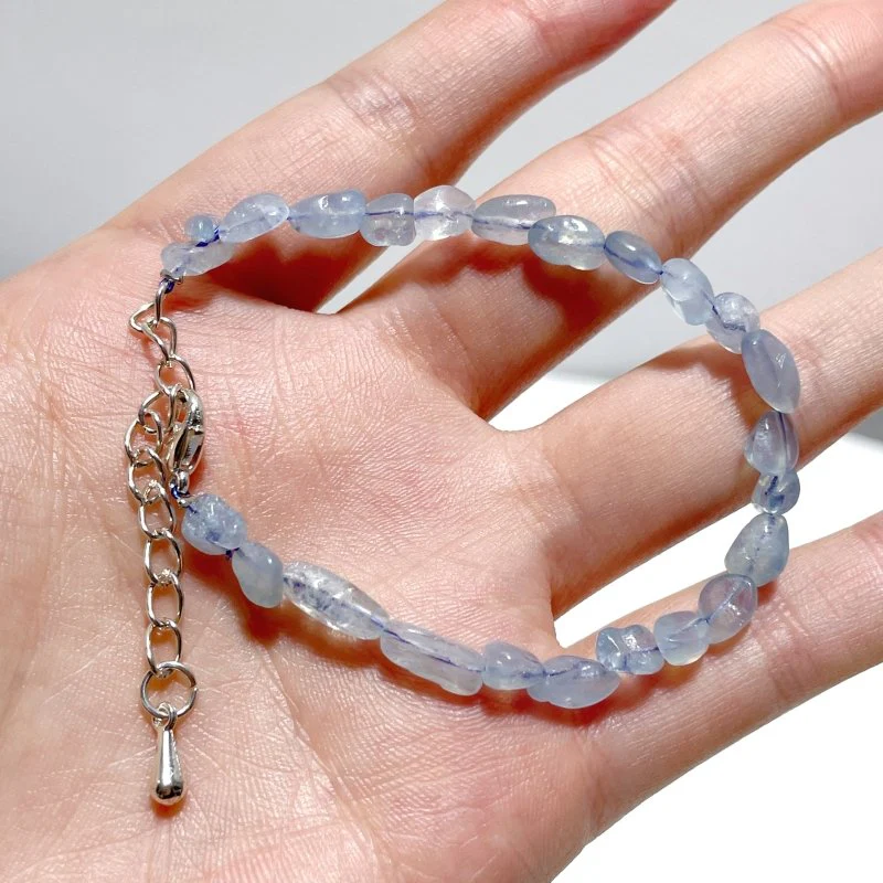 Labradorite Aquamarine Chips Bracelet 0.1-0.2in(3-5mm) Wholesale