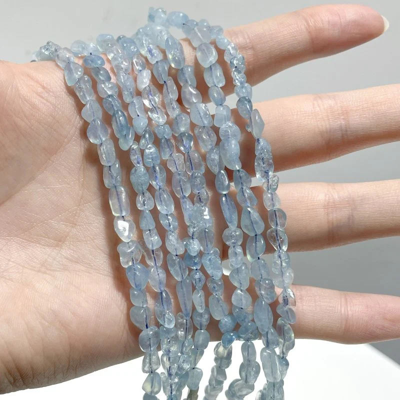 Labradorite Aquamarine Chips Bracelet 0.1-0.2in(3-5mm) Wholesale - Image 3