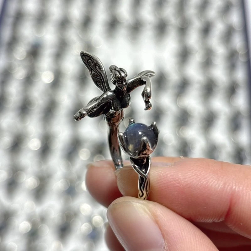 Labradorite Butterfly Fairy Ring Wholesale - Image 3