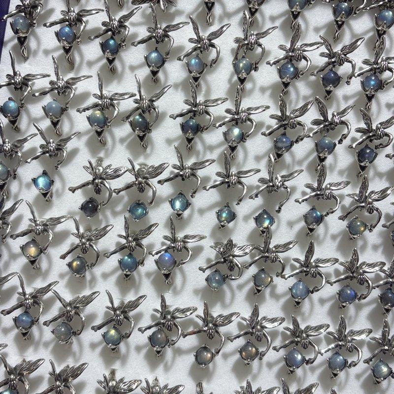 Labradorite Butterfly Fairy Ring Wholesale - Image 4