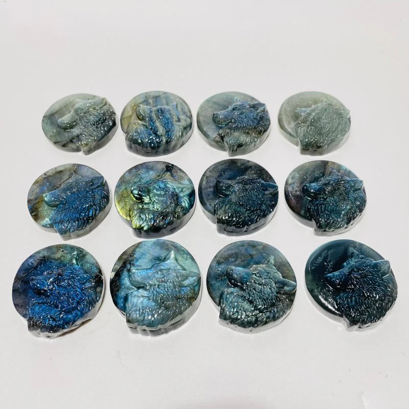Labradorite Carving Wolf Wholesale - Image 5