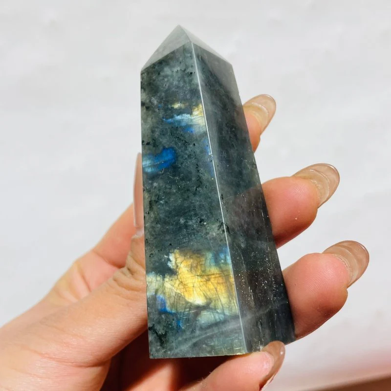 Labradorite Four-Sided Tower Point Wholesale - Image 4