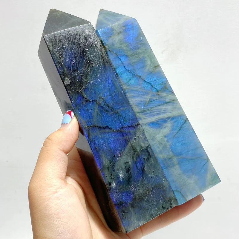 12 Pieces Flash Labradorite Four-Sided Tower - Image 7