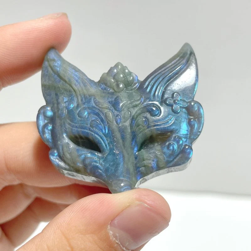 Labradorite Fox Face Carving Wholesale - Image 3