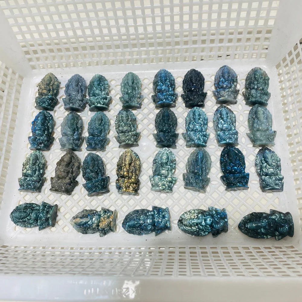 High Quality Labradorite Ganesha Carving Wholesale - Image 5