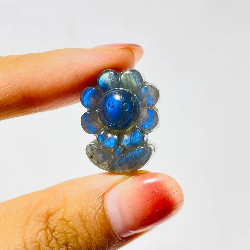 Labradorite Lepidolite Sunflower Crystal Carving Wholesale - Image 4