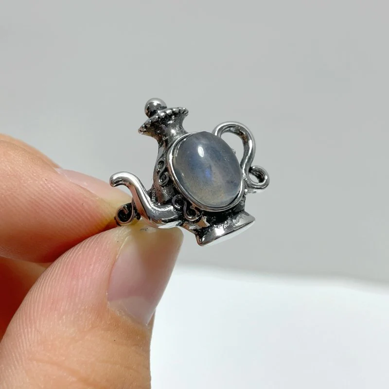 Labradorite Ring Aladdin and the Magic Lamp Shape Wholesale