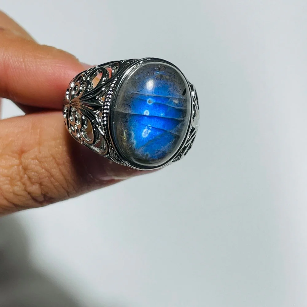 High Quality Labradorite Butterfly Ring Wholesale - Image 2