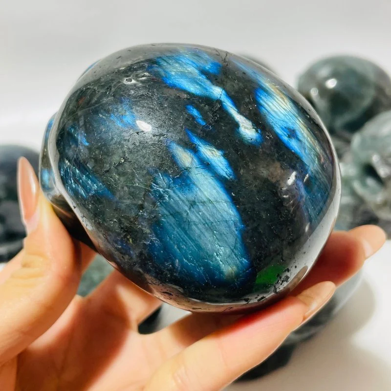 10 Pieces Labradorite Skull Carving - Image 6