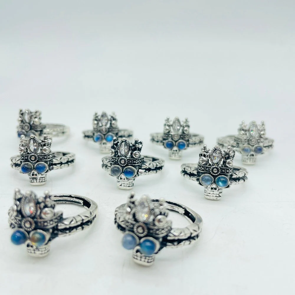 Labradorite Skull Ring Wholesale - Image 3