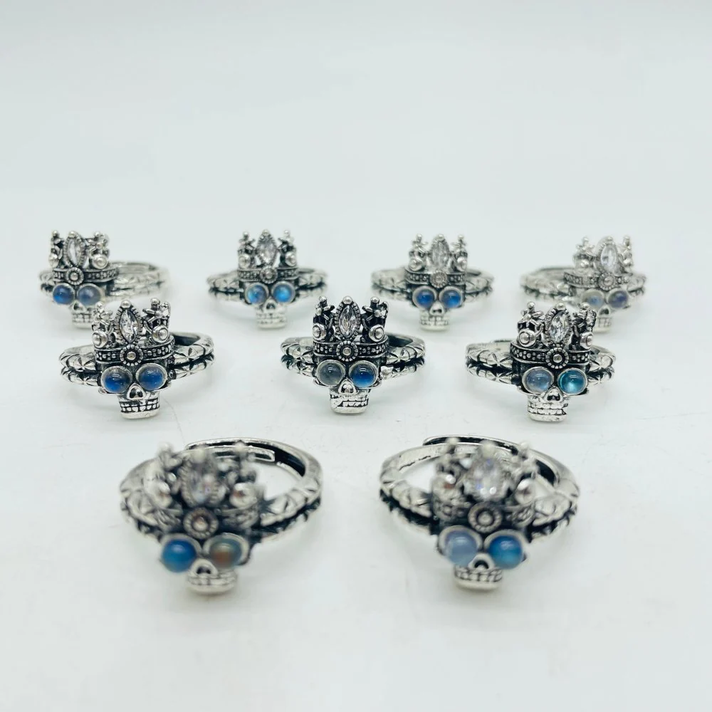 Labradorite Skull Ring Wholesale - Image 5