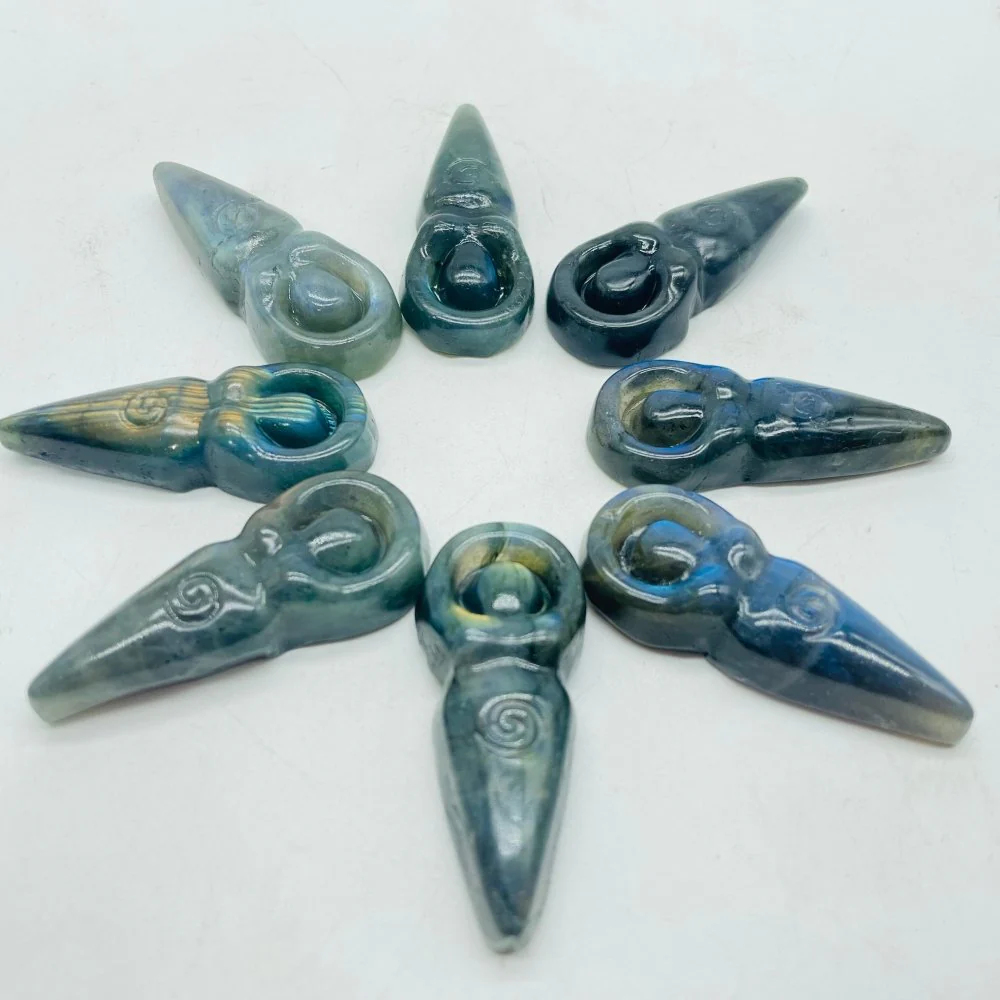 Labradorite Spiral Goddess Carving Wholesale - Image 3