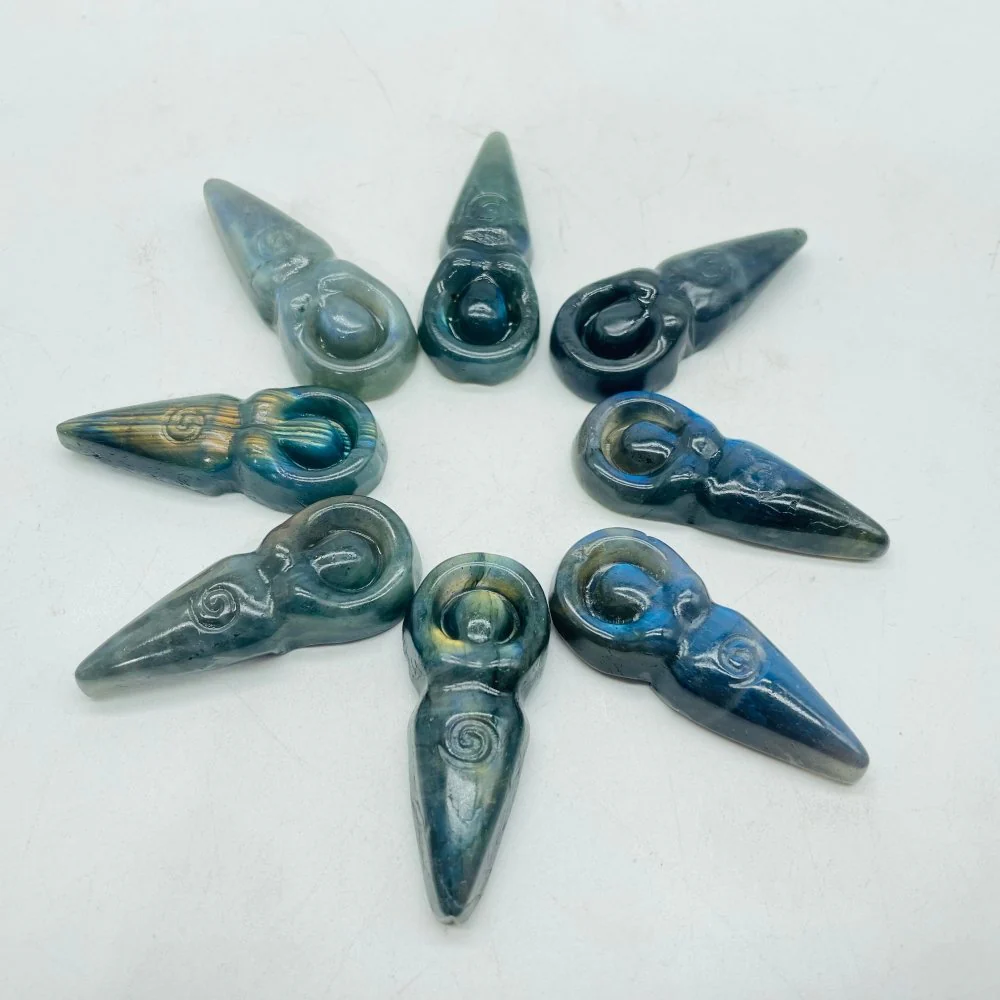 Labradorite Spiral Goddess Carving Wholesale - Image 5