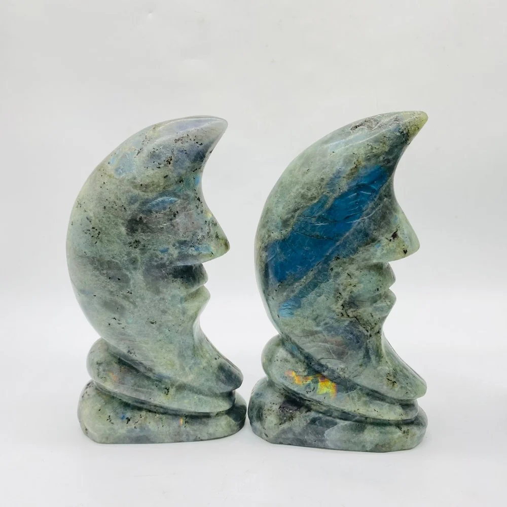 Labradorite Stand Moon Face Wholesale - Image 4