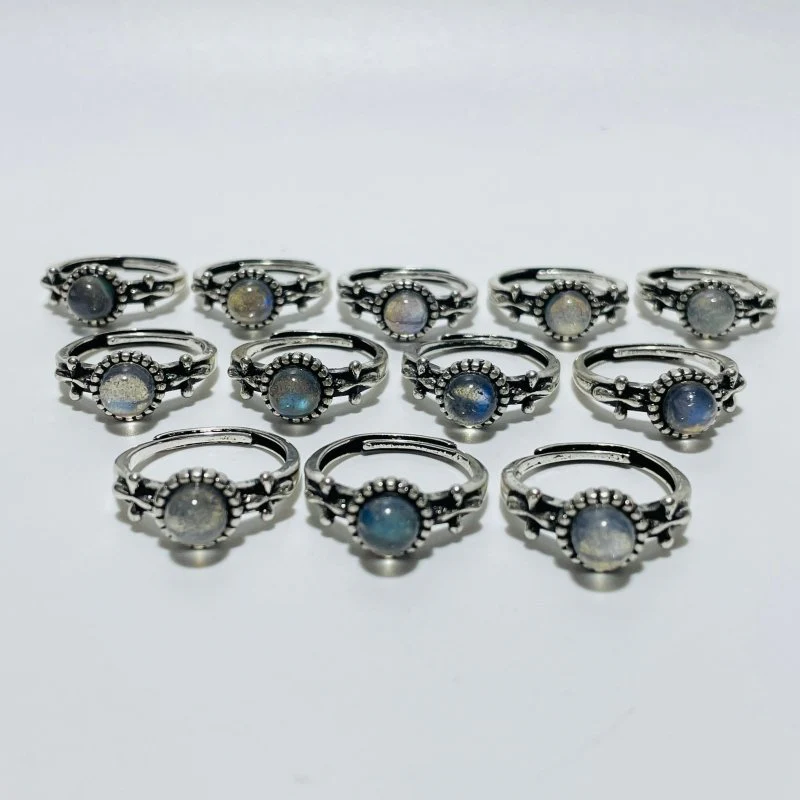 Labradorite Sunflower Ring Wholesale - Image 2