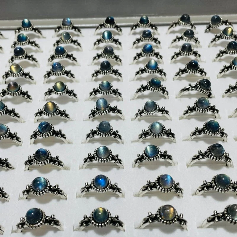 Labradorite Sunflower Ring Wholesale - Image 5