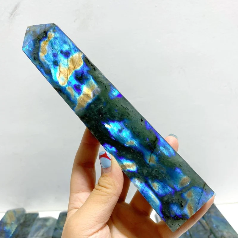 13 Pieces Flash Labradorite Tower Point - Image 2