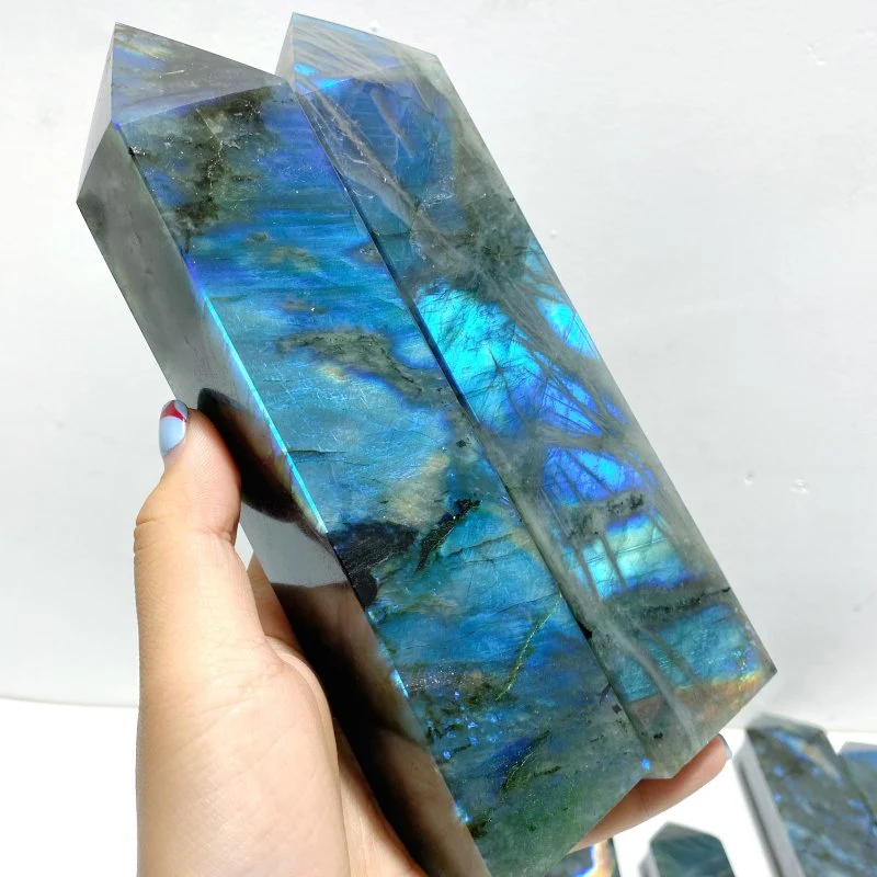 13 Pieces Flash Labradorite Tower Point - Image 3