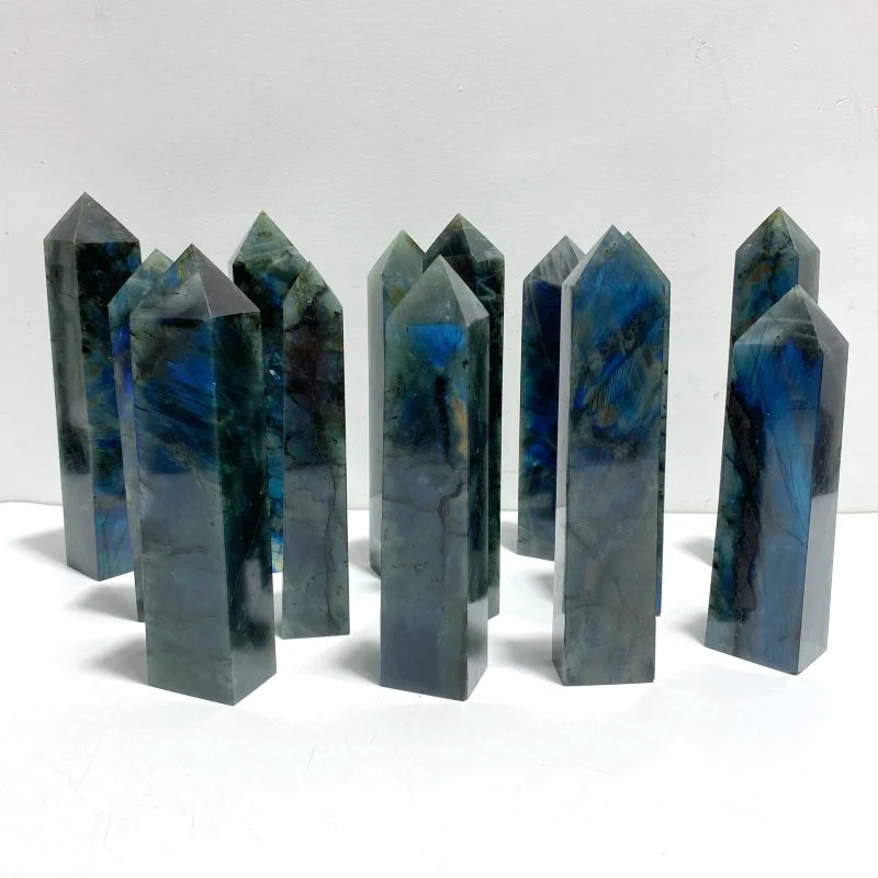 13 Pieces Flash Labradorite Tower Point - Image 4